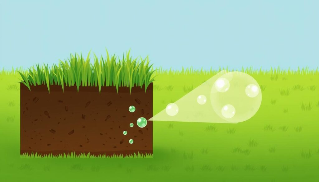 Lawn Aeration Aeration can be an important part of lawn care in summer, helping roots get the air and water they need.