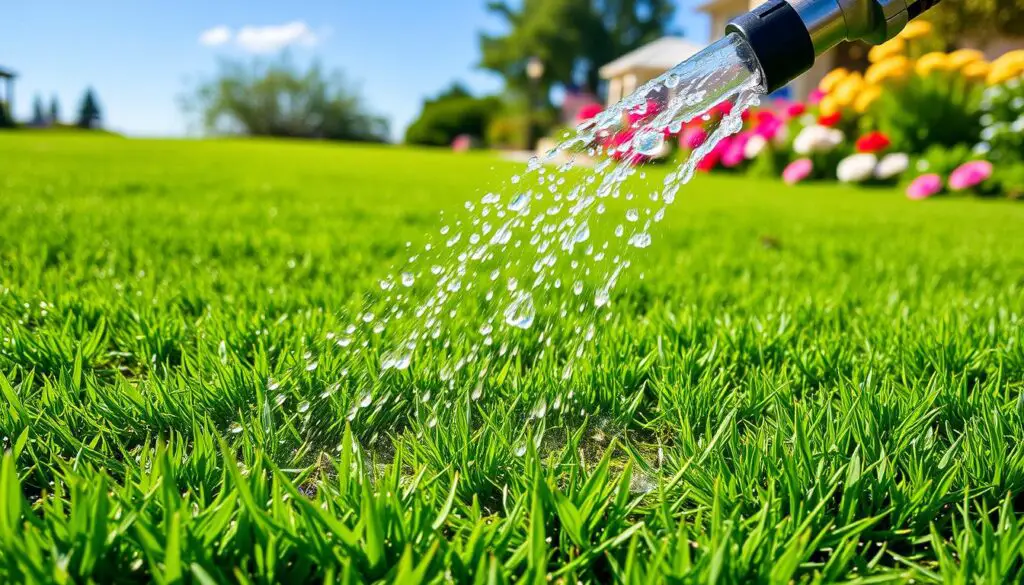Overseeding watering