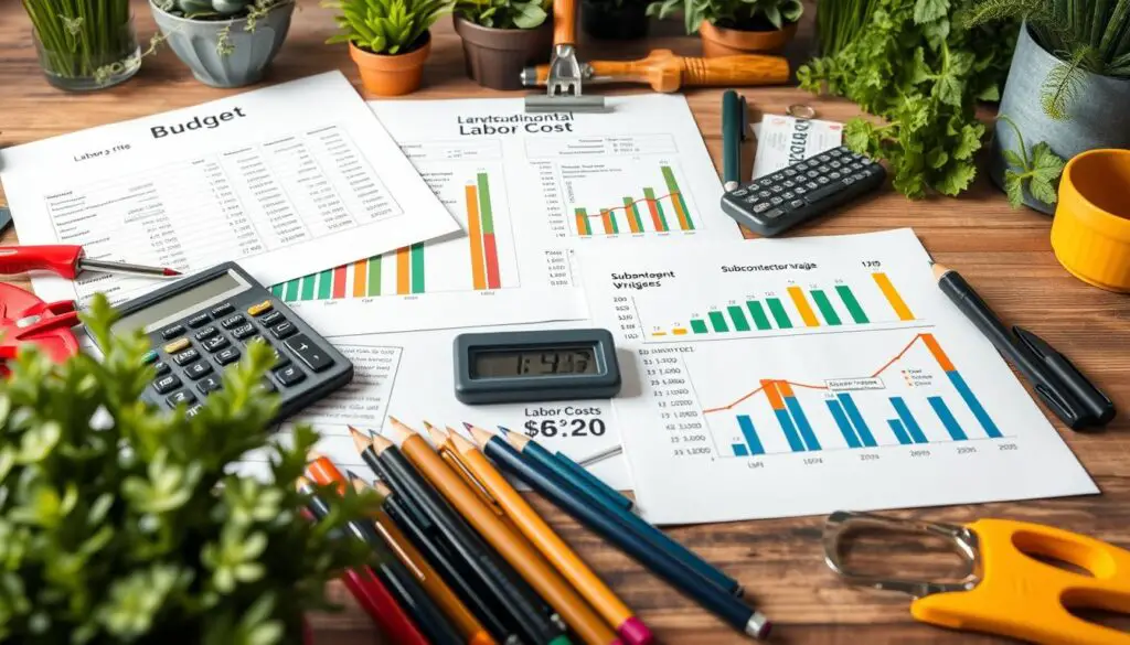 landscaping labor budgeting