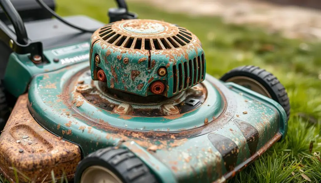 lawn mower cleaning