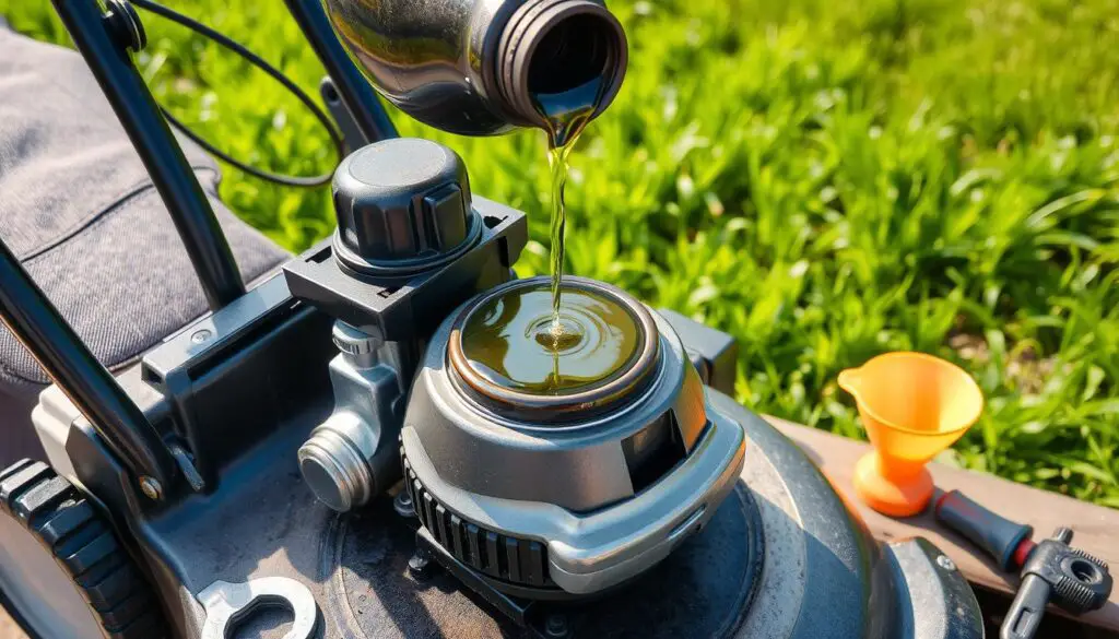 lawn mower oil change