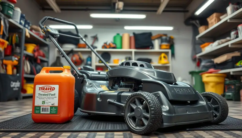 lawn mower storage