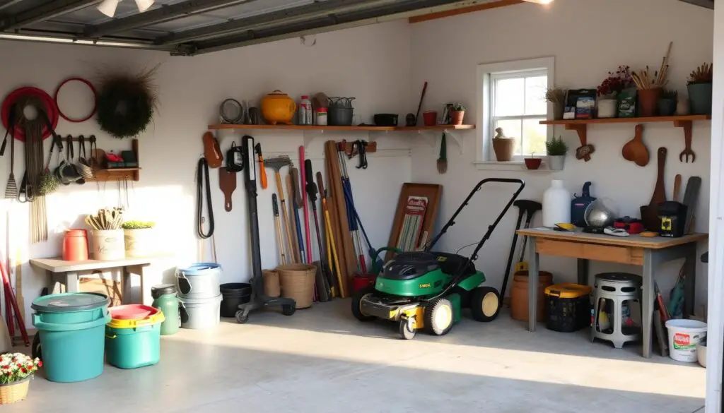 lawn mower storage