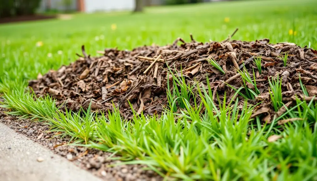 lawn mulch application lawn mulch application