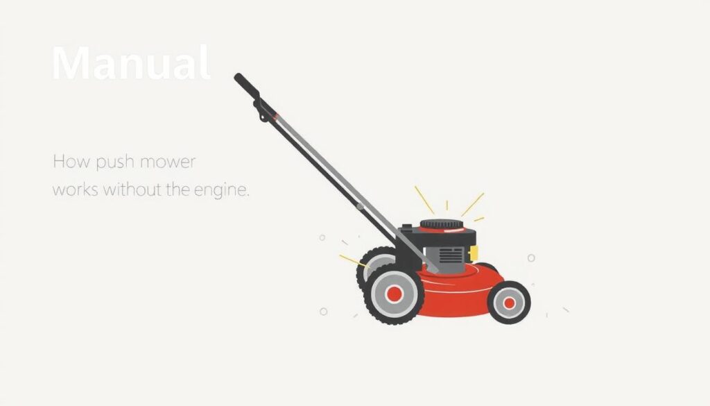 lightweight lawn mower precise cutting clean cut mower