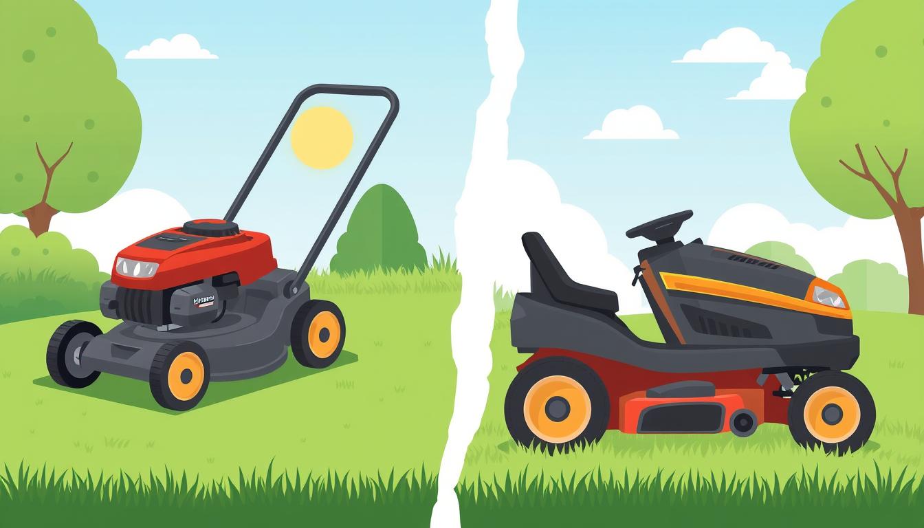 How to Choose Between a Push Mower vs Riding Mower How to Choose Between a Push Mower vs Riding Mower