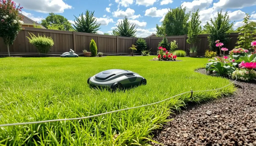 robotic mower installation