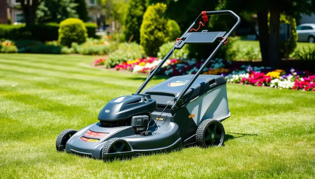 self-propelled lawn mowers