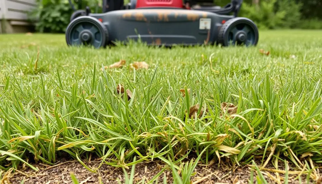 signs of dull mower blades
