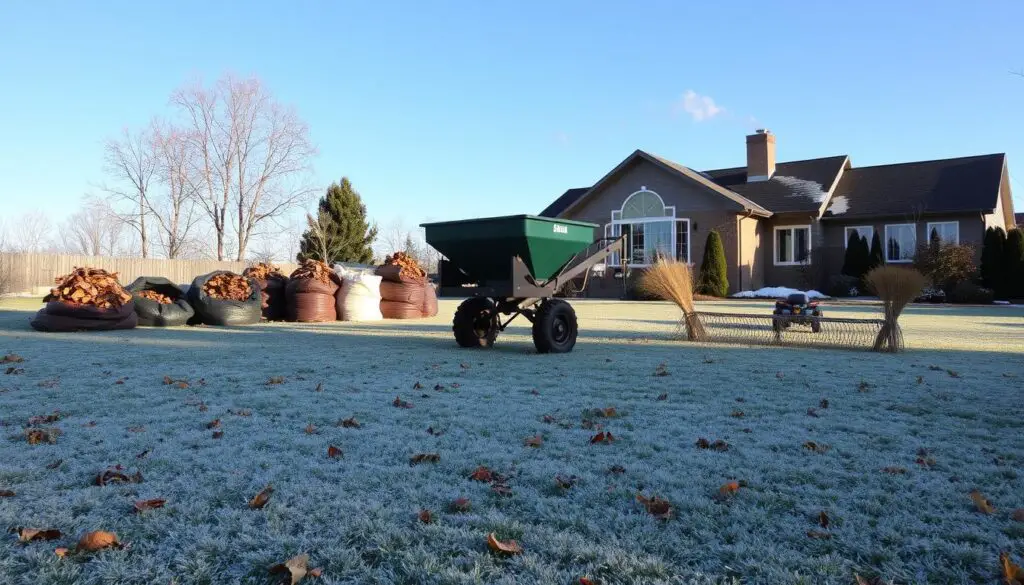 winterizing lawn
