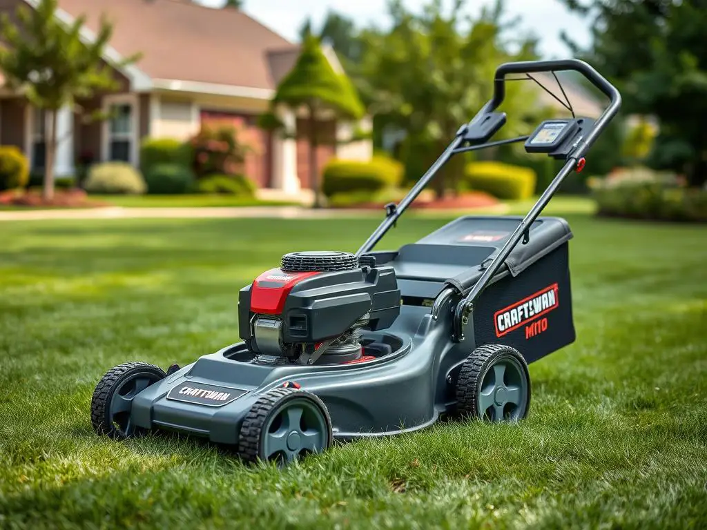 Craftsman M110 21-Inch Push Lawn Mower for affordable summer lawn care