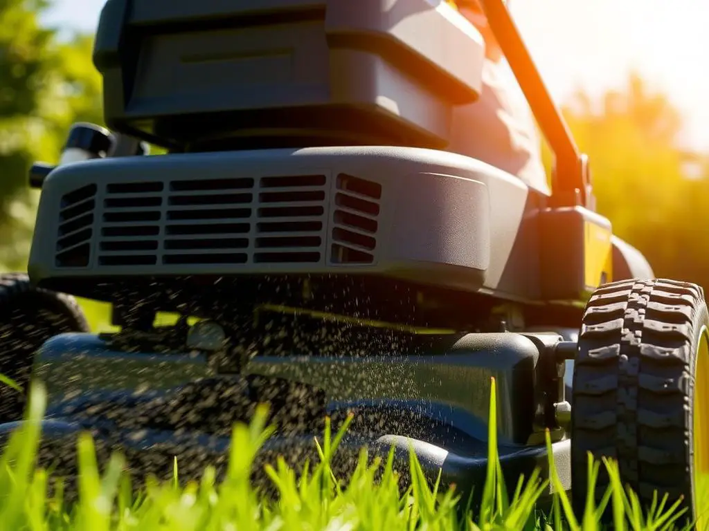 Lawn mower with cooling features for optimal summer performance in hot weather