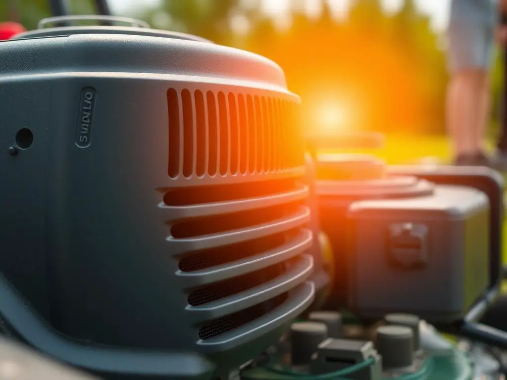 Lawn mower with cooling features for optimal summer performance