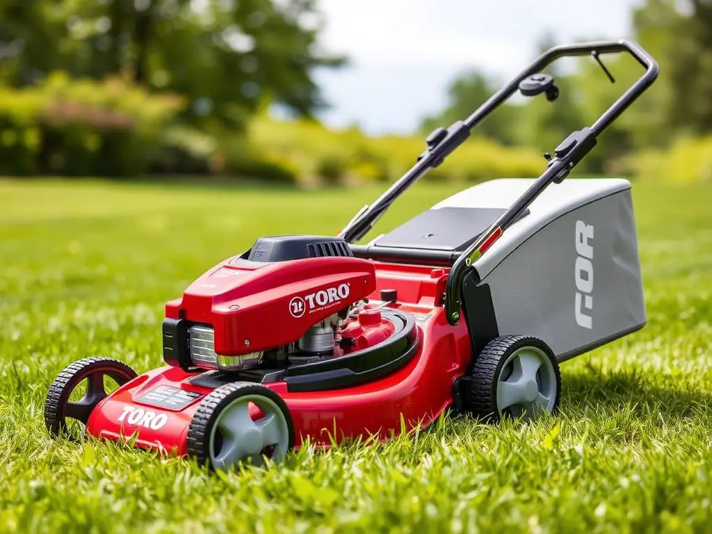 Toro 21-inch Super Recycler Self-Propelled Gas Lawn Mower for summer lawn care